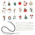 thumbnail image 1 of 1 caja de los colgantes de aleación del tema de la Navidad Santa Snow Colgante Adornos para Fiesta, 1 of 5