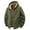 Army Green #012, variant on Mohiass Men’s Fleece-Lined Zip Up Hoodie Thick Hooded Jacket Winter Warm Athletic Sweatshirt Army Green M