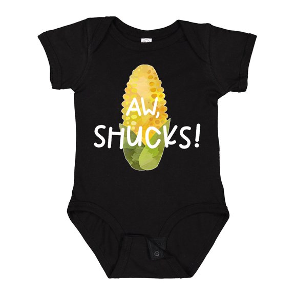 Inktastic Aw, Shucks Corn on the Cob Humor Boys or Girls Baby Bodysuit