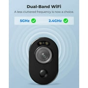 Reolink 4MP Solar/Battery Powered Outdoor Security 2.4/5GHz WiFi Camera, Smart Person/Vehicle Detection, Spotlight Activated by Motion, Support Google Assistant, Argus 3 Pro camera