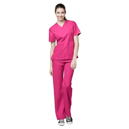 

WonderWink Origins Women s Bravo V-Nect Top & Quebec Cargo Pant Scrub Set