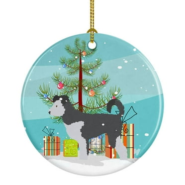 Pumi Christmas Ceramic Ornament