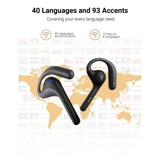 N*i様 Timekettle AI Interpreter Earbuds W Timekettle W4 Pro AI Interpreter Earbuds(Grey),Translator Device