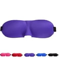 thumbnail image 4 of VONKY 3D Solid Color Eye Mask Soft Polyester Breathable Padded Travel Sleeping Blindfold Sleep Aid Tools, 4 of 7