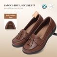 thumbnail image 2 of DREAM PAIRS Women's Loafers Slip On Comfort Dress Shoes with Arch Support, Lightweight Business Casual Work Office Walking Shoes, 2 of 6