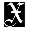 thumbnail image 2 of CafePress - Gothic Initial X - Cute Infant Baby Football Bodysuit, 2 of 3