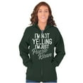 thumbnail image 5 of Puerto Rican Funny Yelling Boricua Zip Hoodie Sweatshirt Women Brisco Brands S, 5 of 5