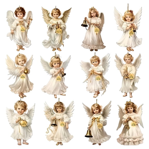 Miniature Christmas Ornaments,Angela Child Christmas Tree Ornament Set,C,Free Size