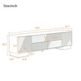 thumbnail image 2 of SEENYOO 70.8 Inch TV Stand for TVs up to 75 Inches, Modern Media Console with Storage Cabinets, 4 Drawers & Center Metal Support, Minimalist Design for Living Room, White, 2 of 15