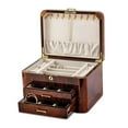 thumbnail image 2 of FB Jewels Elm Burl with Double Braided Accents Jewelry Chest, 2 of 4