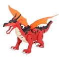 thumbnail image 3 of Juguete de dinosaurio que camina eléctrico para niños, juguete de dragón ligero con sonido divertido para el hogar, con rociador de llama simulado, color rojo, 3 of 5