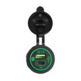 thumbnail image 1 of Dual USB Type C PD+QC3.0 Car Charger Socket LED USB Quick Charger Adapter compatible 12-24V Car Boat Marin_Perfect Gift, 1 of 5