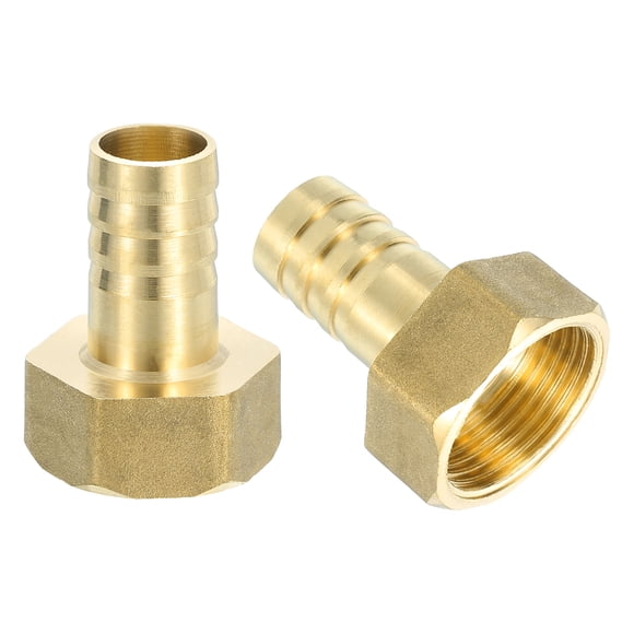 3 Pack Raccord de Tuyau en Laiton, 5/8 Pouces Barb x g 3/4 Femelle Adaptateur de Raccord de Tuyau en Laiton