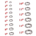 thumbnail image 3 of Lefu Acier Inoxydable Split Anneau Pêche Connecteur Double Split Snap Leurre Accessoires, 3 of 6