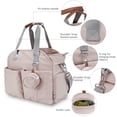 thumbnail image 2 of SPEKSEE Diaper Bag Tote with Pacifier Holder Case for Mom and Dad, Multi-Function Travel Diaper Bag with Adjustable Shoulder Strap and Insulated Pockets, 2 of 7