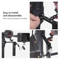 thumbnail image 4 of DF DIGITALFOTO VISIONNH Vision Neck Handle Hold Plate Bracket Grip Extension Rods Bar with Hot Shoe Mount for Ronin S Mounting Monitor Microphone LED Video Light, 4 of 7
