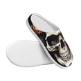 thumbnail image 3 of Picia Bow Flower Skull for Women's Lamb-hug Comfy Fleece House Slippers Memory Foam, Slip-on House Shoes Indoor Outdoor-37/38, 3 of 7