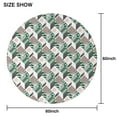 thumbnail image 6 of Green Pink Geometric Pattern Round Tablecloth 60"x60",Wrinkle Wipeable Table Cloth for Kitchen Dining Room Picnic Patio Party, 6 of 6