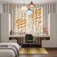 thumbnail image 5 of Orange Beige Abstract Kitchen Curtains 63 Inch Length, Modern Ombre Vintage Art Grommet Top Bedroom Living Room Curtains, Light Filtering Cafe Curtain Drapes 2 Panels Set 84''x63'', 5 of 9