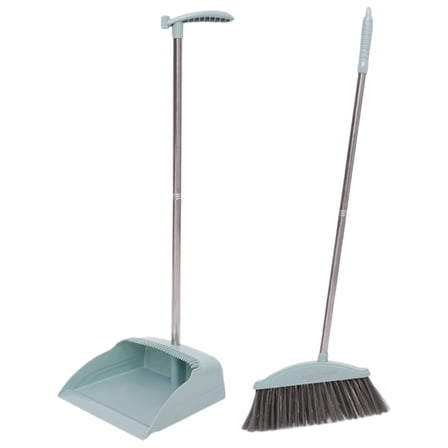 HOMEMAXS 1 Set Long Handle Broom and Dustpan Cleaning Tools for Home