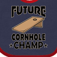 thumbnail image 4 of Inktastic Future Cornhole Player Boys or Girls Baby Bib, 4 of 4