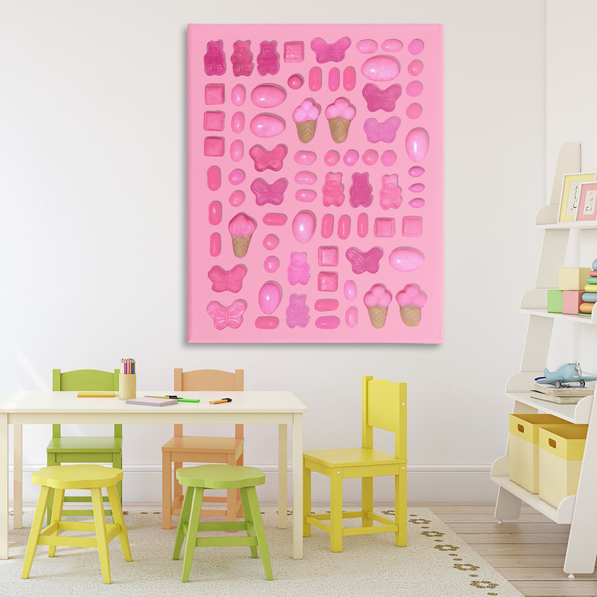 Stupell Industries Pink Toned Candies Canvas Wall Art, design by LISH Creative