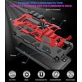 thumbnail image 6 of Ring Kickstand Phone Case for Samsung Galaxy A32 Case w/Tempered Glass Screen Protector for Car Mount Hybrid Hard PC Soft TPU Shockproof Protective Case - Red, 6 of 6