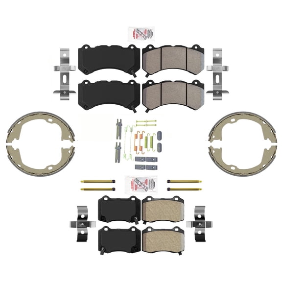 Fits Jeep GRAND CHEROKEE SRT Larger 380MM Disc Brake Rotors and Brake Pads 4pc