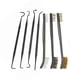 thumbnail image 1 of Limpieza De Pistola Universal, 3 Uds. De Cepillo De Alambre De Acero + 4 Uds., Juego De Púas De Nailon, Accesorios Tácticos Para Pistola, Herramienta De Limpieza Para Rifle De Caza Yuarrent OD011078-00, 1 of 6