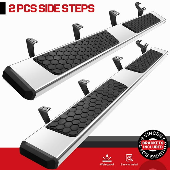 Fit 2022-2025 Toyota Tundra CrewMax 6.5" Nerf Bar Running Boards Side Step SS DH
