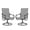 Gray, variant on Sophia & William Patio Dining Chairs Outdoor Swivel Textilene Chairs Set of 2 with Black Steel Frame