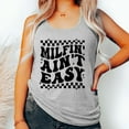 thumbnail image 2 of Milfin Aint Easy Graphic Tank Top, Unisex shirt for Men and Women, Casual Daily Wear, Skeleton Hand Design,Summer Tops,beach outfits, 2 of 6