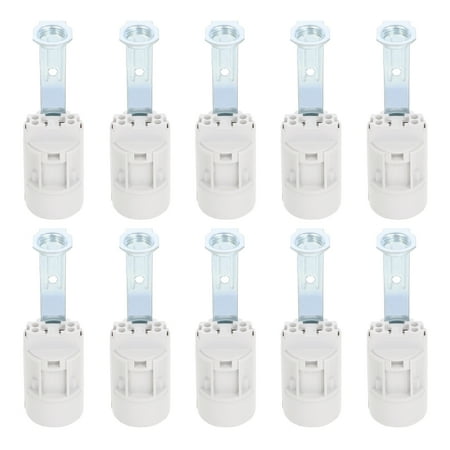 

10 Pcs Candle Light Bulb Sockets Candelabra Bases Lamp Bulb Holders Light Holder