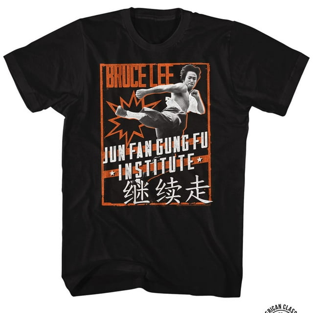 Bruce Lee Icons Pow Gung Fu T-Shirt à Manches Courtes pour Adulte