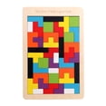 thumbnail image 1 of Rompecabezas 3D de madera para niños Educación temprana Rompecabezas geométricos Tangram Juego Juguetes Montessori Aprendizaje 155 piezastetris zhangmengya unisex, 1 of 2