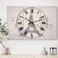 thumbnail image 2 of DesignArt Take Me To Paris Large Wall Clock, 2 of 2