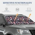thumbnail image 4 of Saiise Breast Cancer Awareness1 for Foldable Car Sun Shades (2-Pack) Offer Sun Protection with an Easy-fold Design for Convenient Windshield Shading-Small, 4 of 6