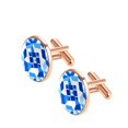 thumbnail image 2 of Flag of Israel Stylish Silver Jewelry Men’s Cufflinks Set for Formal Attire Made of Stainless Steel – for Work and Special Occasions, 2 of 6