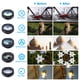 thumbnail image 5 of Juego de lentes ojo de pez 10 en 1 Injueey para teléfono móvil con bolsa de electrónica, 5 of 6