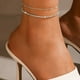 thumbnail image 4 of Joyería de verano Dainty 2in1 cadena tobilleras para las mujeres tobilleras para chicas adolescentes de moda de verano de joyería tobillera para las mujeres, 4 of 7