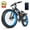 Blue, variant on EOEOTWO 26x4.0 Fat Tire Electric Mountain Bike, Peak 1500W Motor Up to 30MPH, 48V 20Ah Long Range E-Mountain Bike, 7-Speed Off-Road Snow Ebike UL2849
