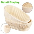 thumbnail image 3 of 1 Pcs Oval Bread Banner Anti-counterfeiting Basket, Sourdough Bread Baking Supplies,for Making Baking And Fermentation(11in x 5.5in x 3.1in,28cmx14cmx8cm), 3 of 5