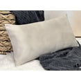 thumbnail image 2 of Aiking Home 12x24 inches Luxury Faux Suede Decorative Lumbar Pillow Cover - Ivory, 2 of 4
