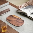 thumbnail image 6 of Steadline Round Wooden Tea Serving Tray with Dry Brewing Design - Elegant Multi-Purpose Tray for Tea Cups and Snacks, 6 of 6