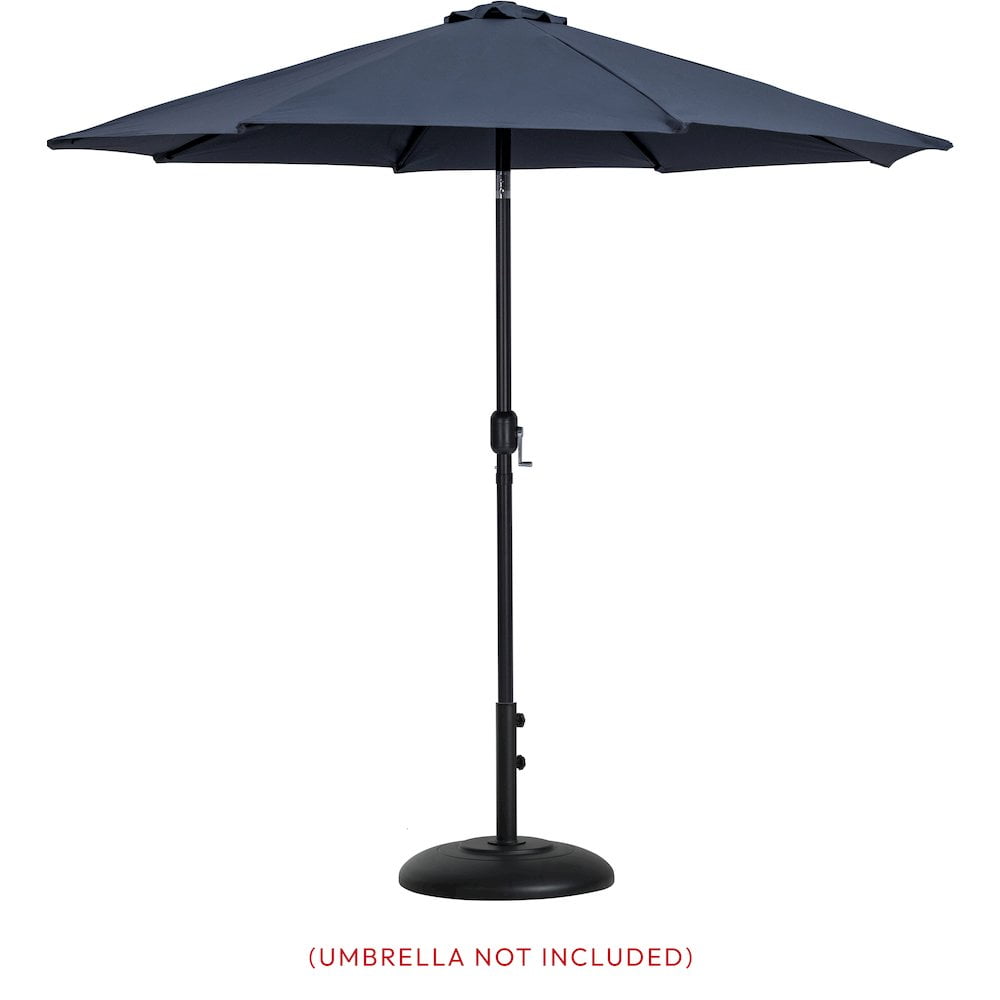 Meridian Furniture Cozumel Black Steel Patio Umbrella Base