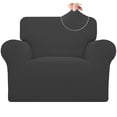 thumbnail image 1 of Funda elástica para silla Easy-Going, jacquard gris oscuro, 1 of 7
