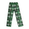 thumbnail image 5 of Adult Fashion Christmas Print Casual Pants with Drawstring Elastic Waist, Comfortable Sleepwear and Loungewear Trousers for Home Use,Army Green,2XL, 5 of 6