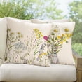thumbnail image 2 of Daisy Flower Spring Outdoor Pillow Covers Waterproof 18x18 Set of 4 Hello Spring Wild Floral Farmhouse Decorative Throw Pillow Cushion Covers Accent for Couch Sofa Home Decor, 2 of 6