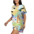 thumbnail image 2 of Lsque Bluey Women's Short-Sleeved Pajama Set - 2 Piece Soft and Lightweight Sleepwear Set-4X-Large, 2 of 9