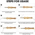 thumbnail image 4 of 29 Pcs Punch Needle Embroidery Kits for Beginner, Adjustable Rug Yarn Punch Needle, Wooden Handle Embroidery Pen Embroidery Hoops Threaders Punch Needle Cloth Monks Cloth for DIY Sewing Embroidery, 4 of 7